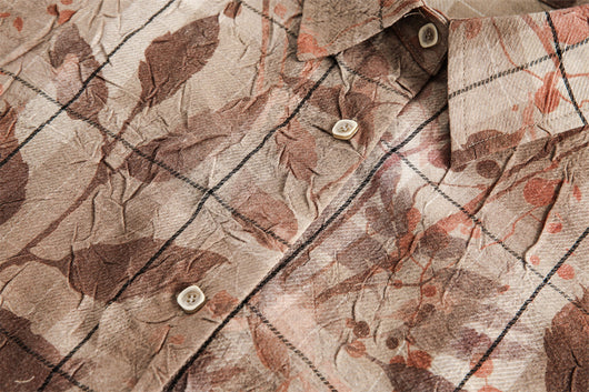 Camisa Suelta Estampado Flores y Hojas para Hombre - Image 19