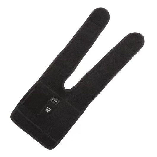 Black electric heating knee pad with power and temperature controls, designed for warmth and physical therapy. - Image 12