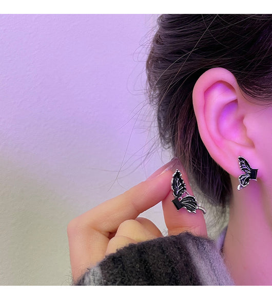 Aretes Mariposa Azul con Pintura al Óleo - Image 10