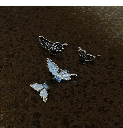 Aretes Mariposa Azul con Pintura al Óleo - Image 16