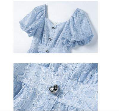 Falda Jacquard Texturizada Sweet Little Fairy de Cintura Alta - Image 5