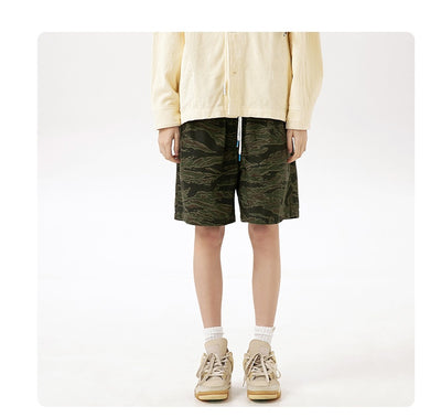 Shorts de Algodón Sueltos con Efecto Desgastado para Hombre - Image 15
