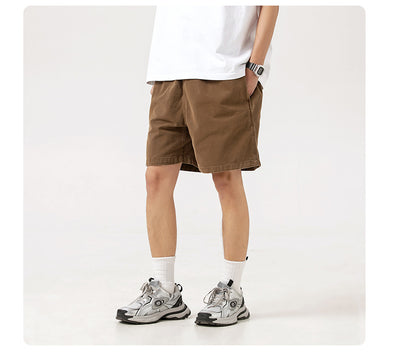 Shorts de Algodón Sueltos con Efecto Desgastado para Hombre - Image 17