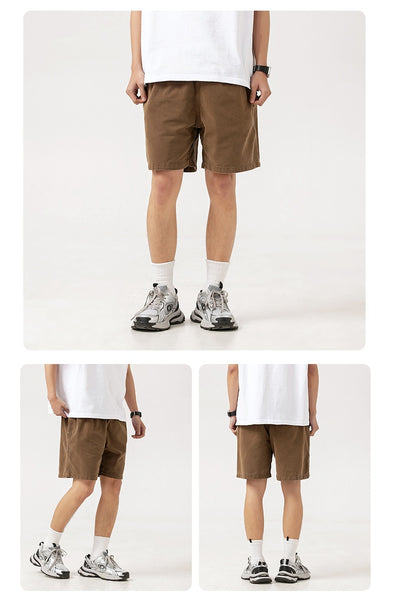 Shorts de Algodón Sueltos con Efecto Desgastado para Hombre - Image 19