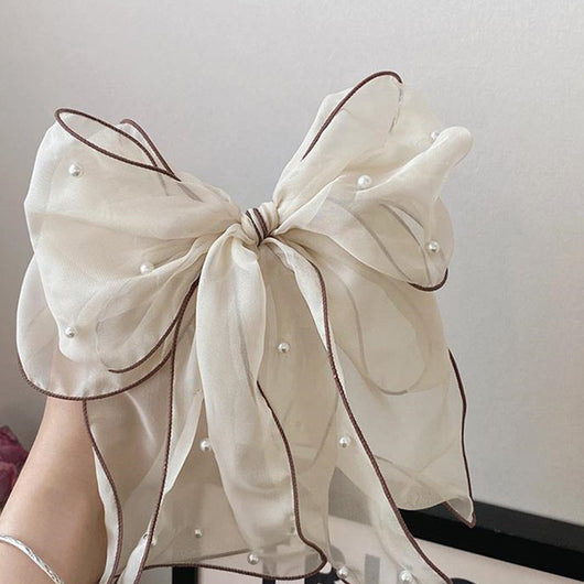 Clip Trasero de Encaje Blanco Premium para Cabello Largo - Image 11