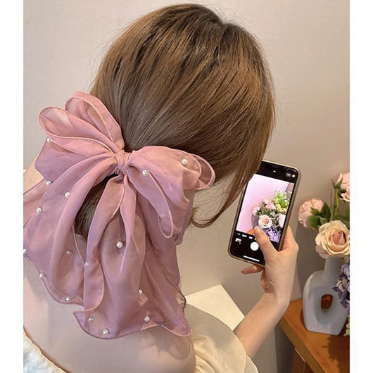 Clip Trasero de Encaje Blanco Premium para Cabello Largo - Image 12