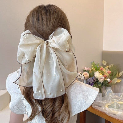 Clip Trasero de Encaje Blanco Premium para Cabello Largo - Image 13