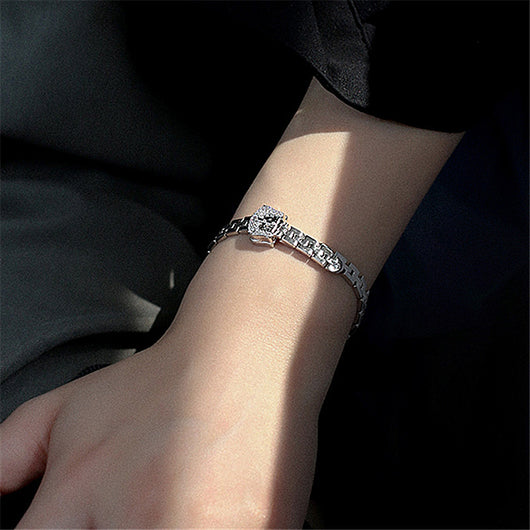 Pulsera Cadena con Hebilla Chapada en Oro y Circonitas Incrustadas - Image 11