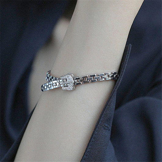 Pulsera Cadena con Hebilla Chapada en Oro y Circonitas Incrustadas - Image 12