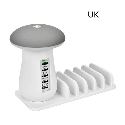 Lámpara Hongo LED 2 en 1 con Cargador USB y Soporte para Dispositivos - Image 16