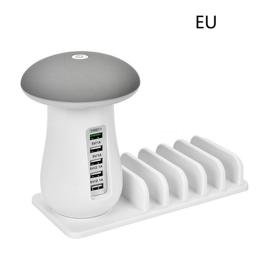 Lámpara Hongo LED 2 en 1 con Cargador USB y Soporte para Dispositivos - Image 19