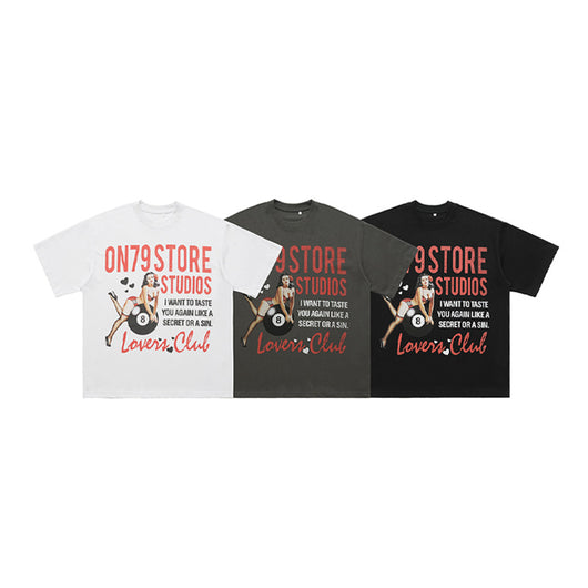 Camiseta Suelta de Manga Corta Estilo Americano para Hombre - Image 16