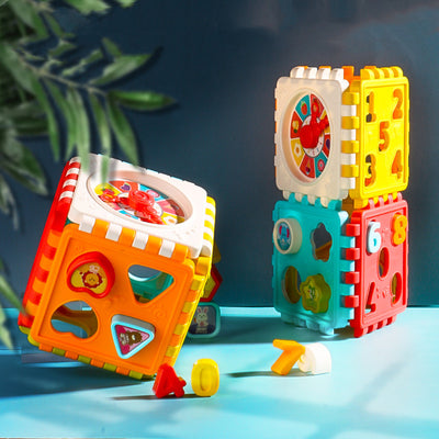 Bloques de Construcción Cognitivos Multifuncionales Hexaedro para Niños y Niñas - Image 9