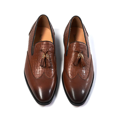 Zapatos de Cuero Artesanales para Hombre - Estilo Business Casual con Borlas - Image 22