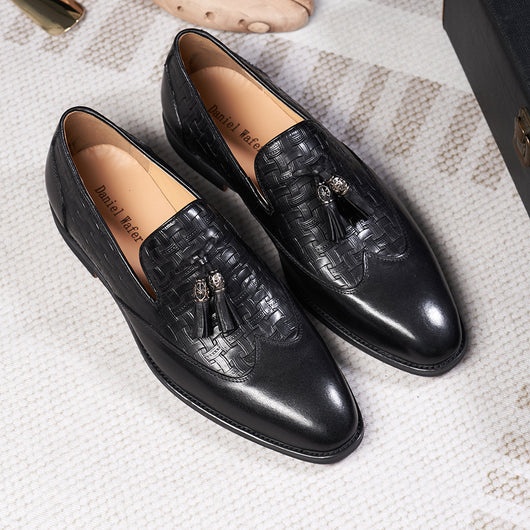 Zapatos de Cuero Artesanales para Hombre - Estilo Business Casual con Borlas - Image 23