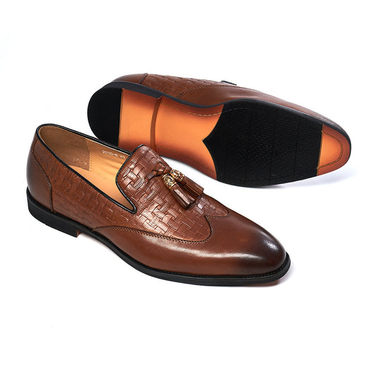 Zapatos de Cuero Artesanales para Hombre - Estilo Business Casual con Borlas - Image 28