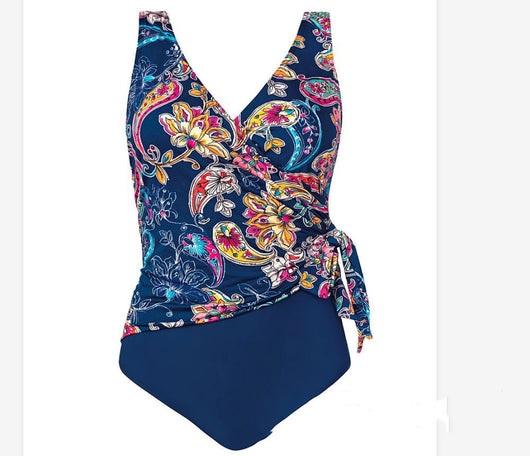 Traje de Baño Enterizo Talla Grande con Estampado - Image 12
