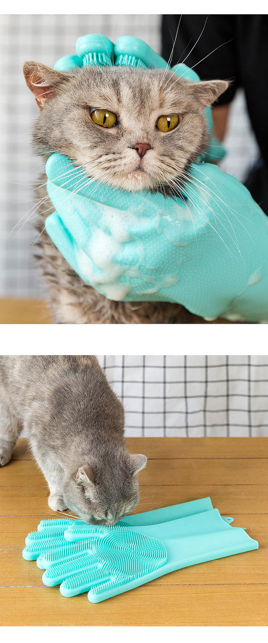 Guante de Masaje y Cepillo de Silicona para Perros y Gatos - Image 11