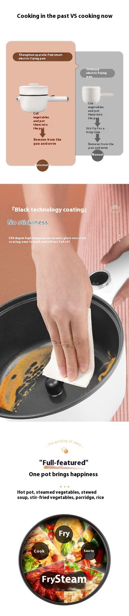Olla Inteligente Automática Todo en Uno para Cocinar - Image 14