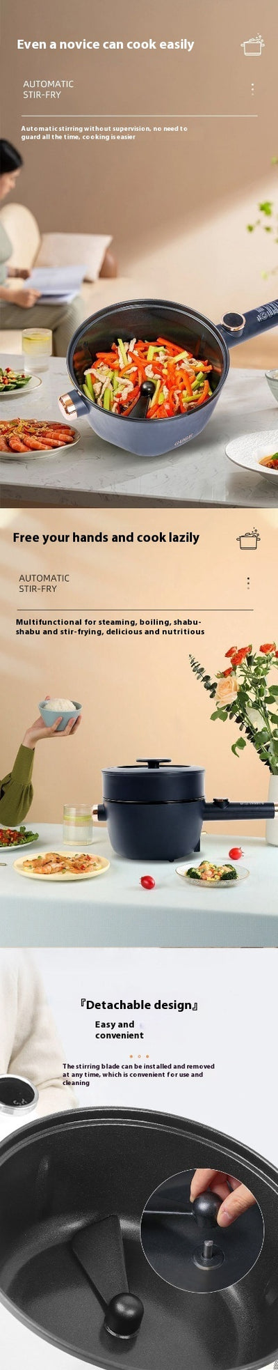 Olla Inteligente Automática Todo en Uno para Cocinar - Image 20