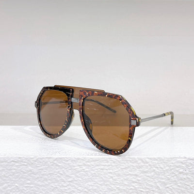 Gafas de Sol Oversized con Estampado Leopardo Negro para Mujer - Image 11