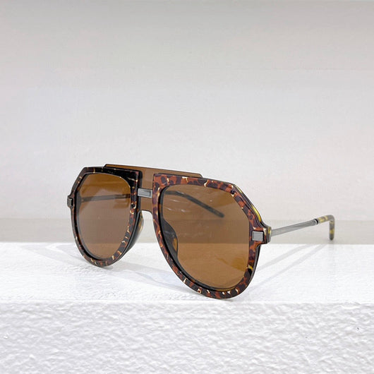 Gafas de Sol Oversized con Estampado Leopardo Negro para Mujer - Image 11