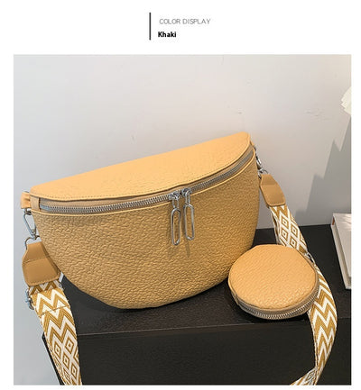 Bolso Bandolera Crossbody con Cierre de Cremallera y Textura Saddle Lock - Image 13