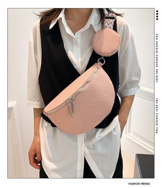 Bolso Bandolera Crossbody con Cierre de Cremallera y Textura Saddle Lock - Image 16