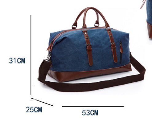 Bolsa de Lona Retro para Viajes - Mochila de Gran Capacidad para Hombre - Image 10