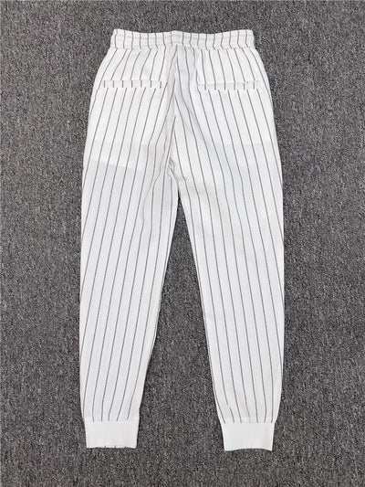 Pantalones Casuales Slim Fit Hombre con Rayas Verticales para Primavera y Verano - Image 32