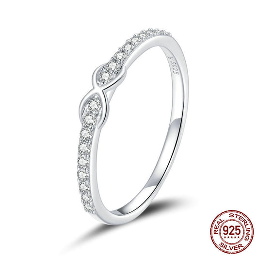 Anillo de Plata Esterlina S925 con Circón de Platino - Image 12