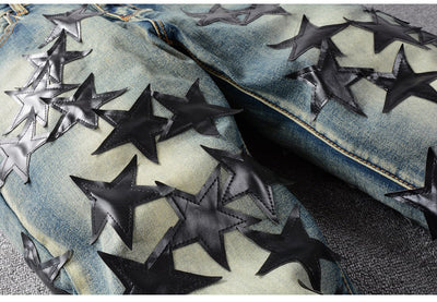 Pantalones Jeans Slim Fit Estrella Cinco Puntas para Hombre - Image 8