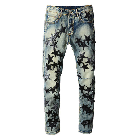 Pantalones Jeans Slim Fit Estrella Cinco Puntas para Hombre - Image 11