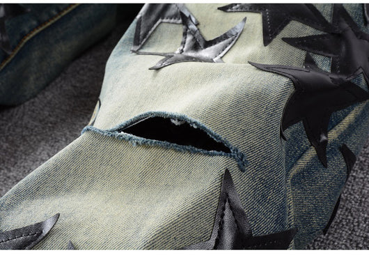 Pantalones Jeans Slim Fit Estrella Cinco Puntas para Hombre - Image 12