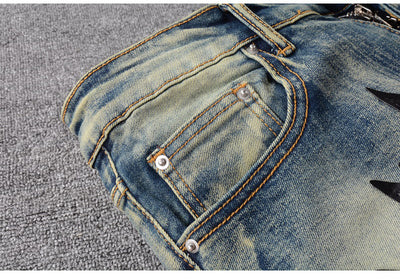 Pantalones Jeans Slim Fit Estrella Cinco Puntas para Hombre - Image 13