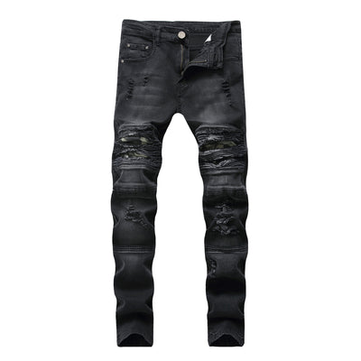 Pantalones Jeans Slim Fit con Rotura en la Rodilla y Stretch para Hombre - Image 10