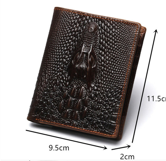 Billetera Larga de Cuero Engrasado para Hombre con Acabado Grain - Image 6