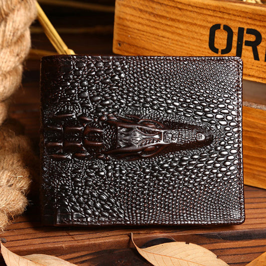 Billetera Larga de Cuero Engrasado para Hombre con Acabado Grain - Image 8