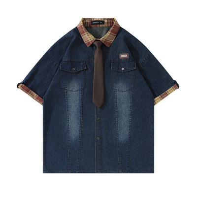 Camisa Denim Suelta Verano para Hombre - Image 9
