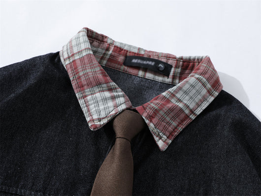 Camisa Denim Suelta Verano para Hombre - Image 10