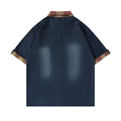 Camisa Denim Suelta Verano para Hombre - Image 11