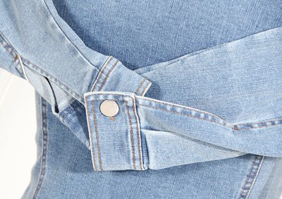 Camisa Denim Ajustada Efecto Reductor con Diseño Moderno - Image 27