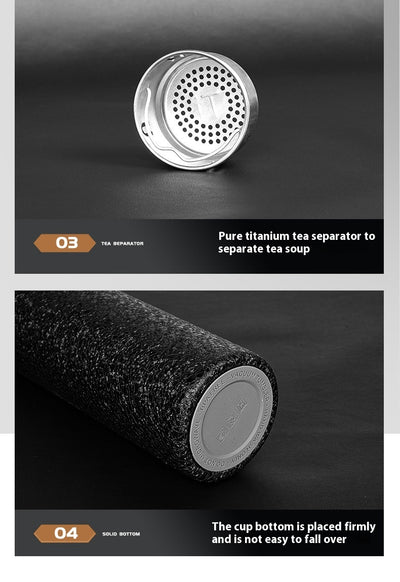 Vaso Térmico de Titanio Puro con Separador de Té - Antibacteriano Inteligente - Image 23