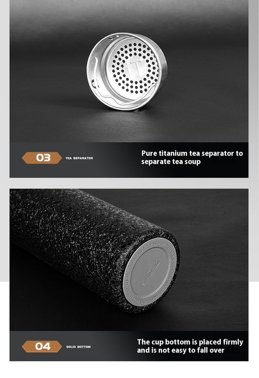 Vaso Térmico de Titanio Puro con Separador de Té - Antibacteriano Inteligente - Image 23