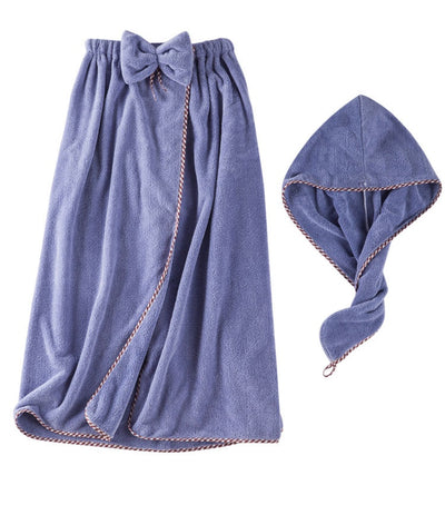 Falda de Baño Coral Fleece - Toalla Envolvente Suave y Absorbente Estilo Coreano - Image 19