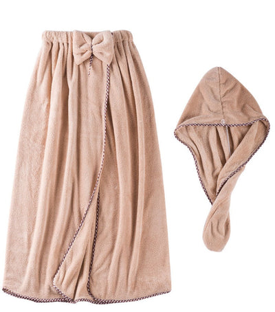 Falda de Baño Coral Fleece - Toalla Envolvente Suave y Absorbente Estilo Coreano - Image 27