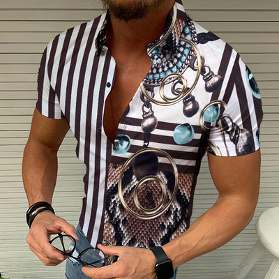 Camisa de Playa Estampada para Hombre - Image 14
