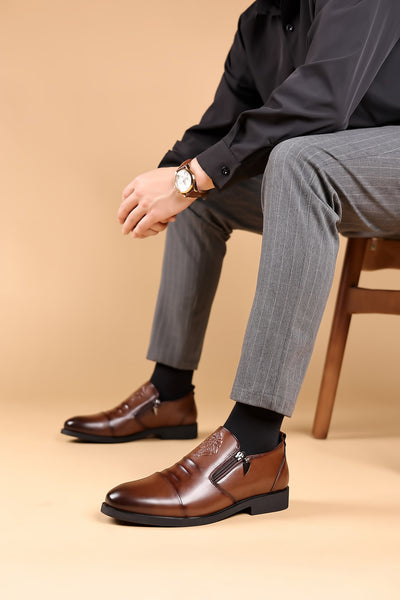 Zapatos Casuales de Cuero para Hombre con Articulaciones Flexibles - Image 16