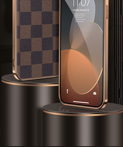 Funda Protectora Cuadros Plateados para Teléfono - Image 18