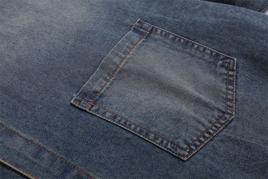 Camisa Denim Punk de Manga Corta para Hombre - Image 30
